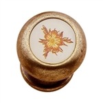 poignee bouton fleur bronze decor fleur meuble 161 18326